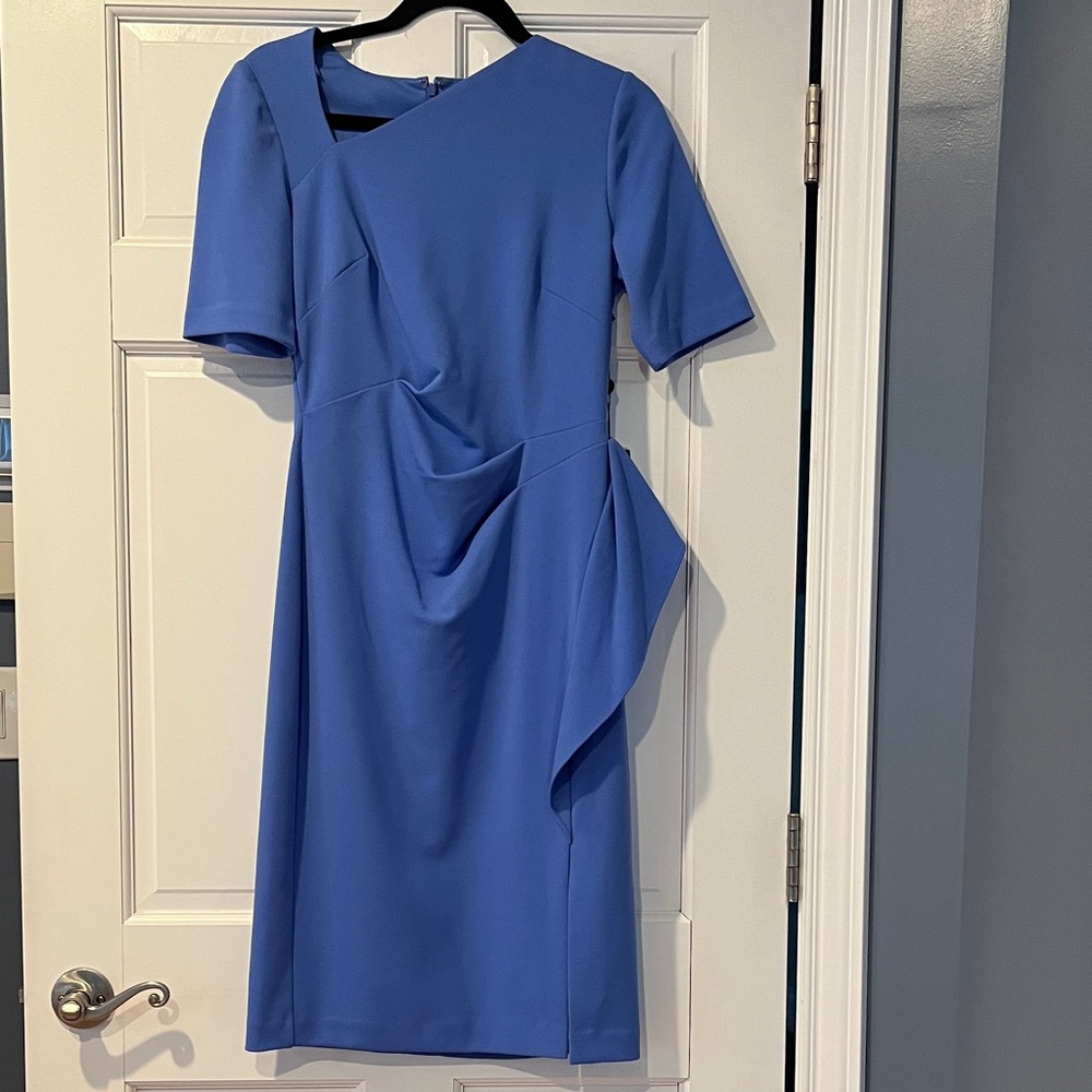 Adrianna Papell Asymmetrical Blue Dress